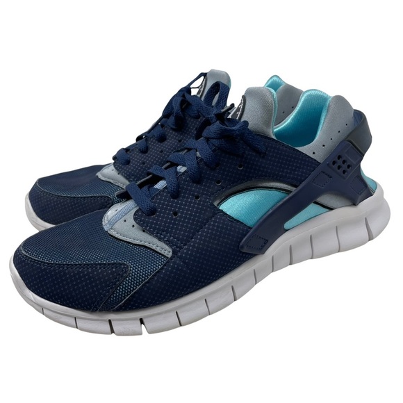 Nike Huarache Free Run Midnight Navy Sneakers Size 10 510801 444 | - Picture 3 of 13